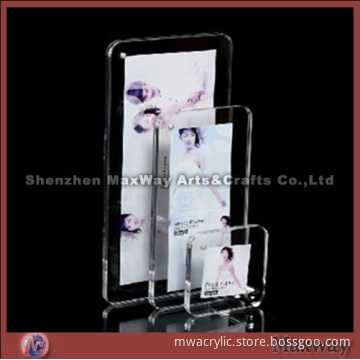 Custom Round Corner Counter Acrylic Magnet Photograph Frames